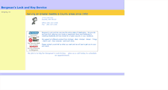 Desktop Screenshot of bergmanslockandkey.com