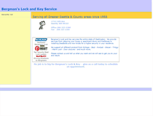 Tablet Screenshot of bergmanslockandkey.com